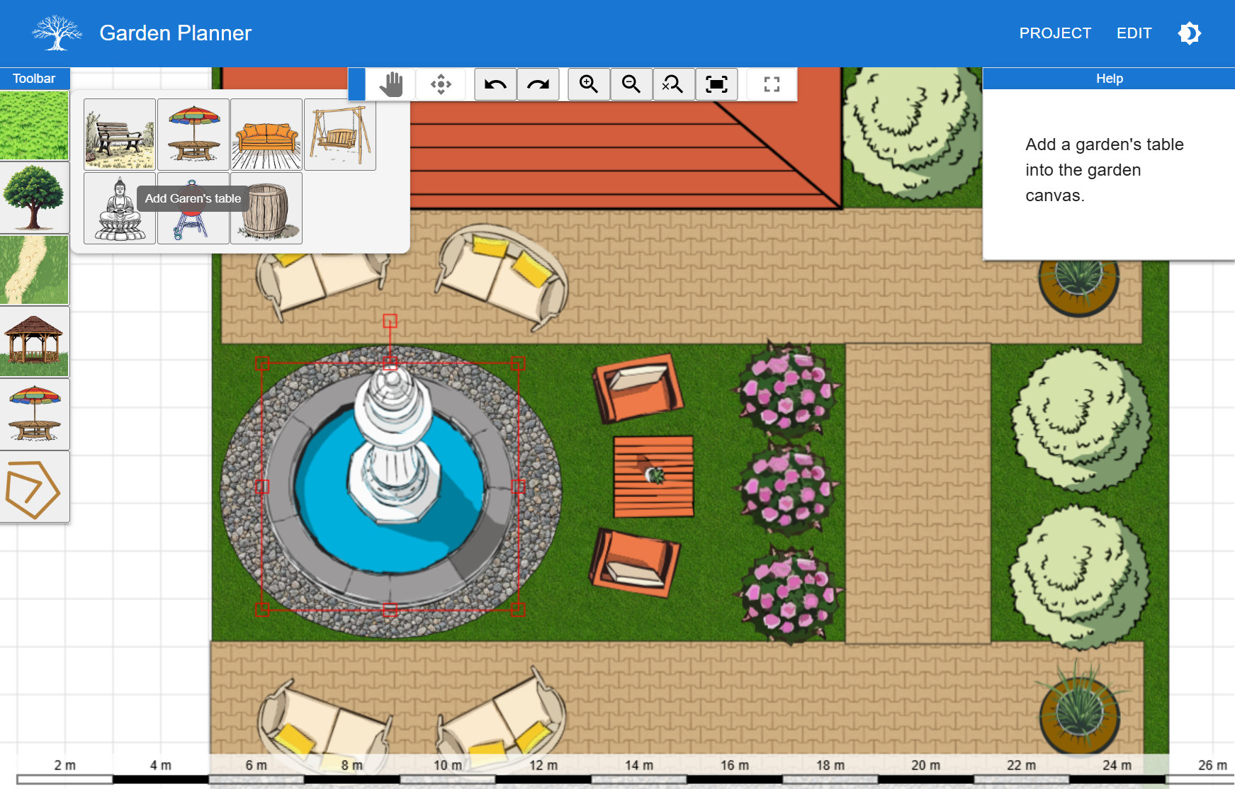 Screenshot of Garden Planner online tool